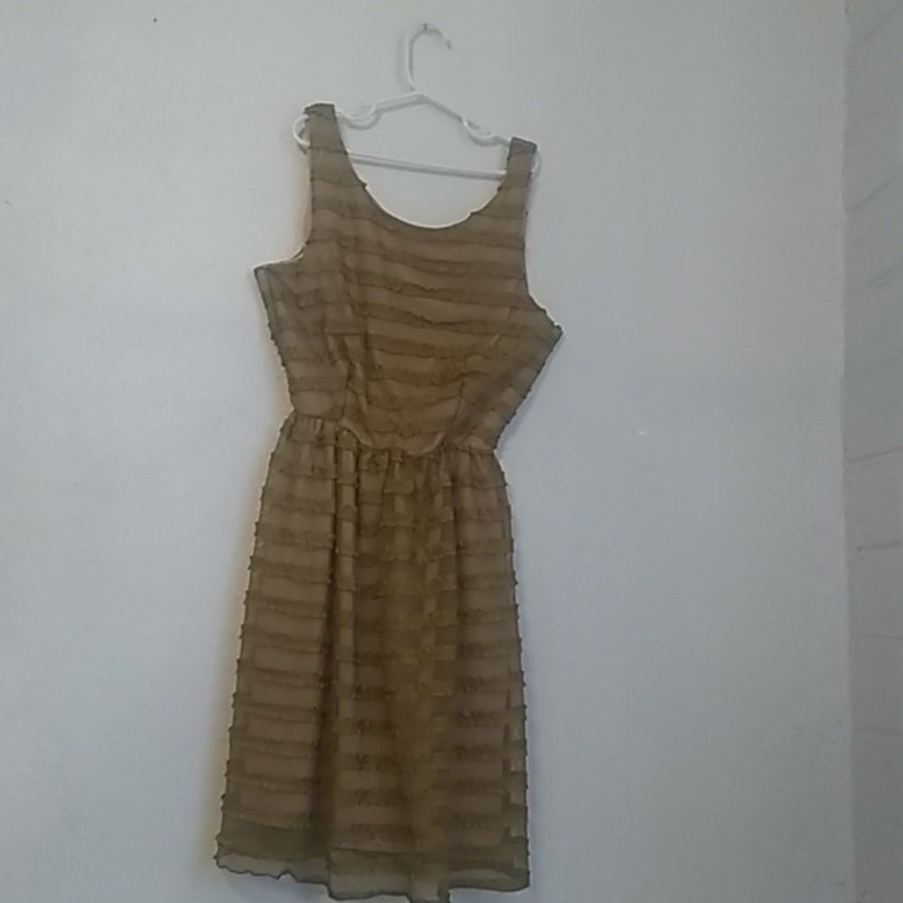 mistic S midy dres tan color